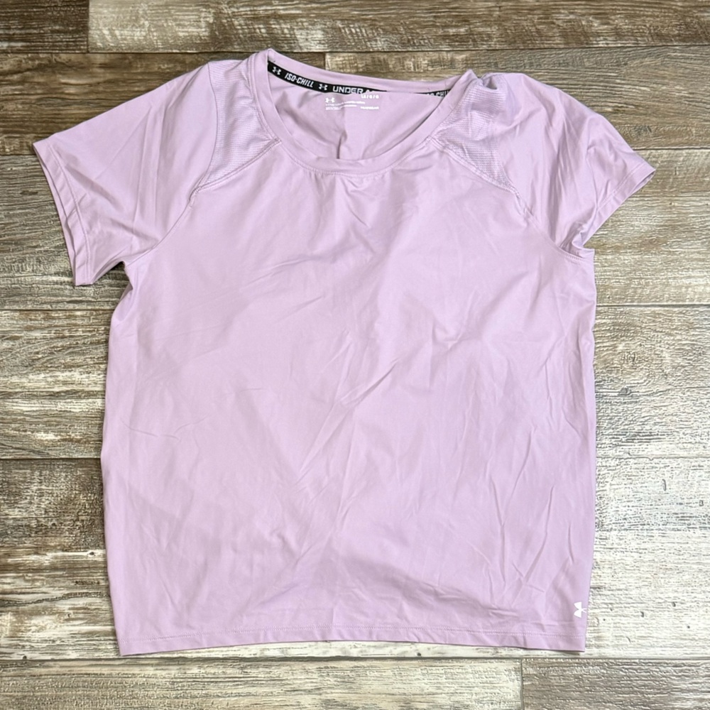 Under Armour Light Purple Running Shirt Size LG